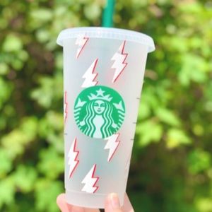 Lightening bolt Starbucks cool cup